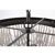 Siona 18" 4-Light Indoor Weathered White and Rustic Black Finish Chandelier PD032-4 #5
