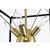 Snowgaze 12" 9-Light Indoor Matte Black and Gold Finish Chandelier FD10023-9KB #6