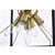 Snowgaze 12" 9-Light Indoor Matte Black and Gold Finish Chandelier FD10023-9KB #7