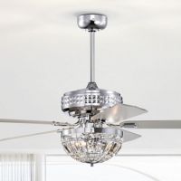 Alora 52" 3-Light Indoor Polished Chrome Finish Ceiling Fan AY01Y01CR