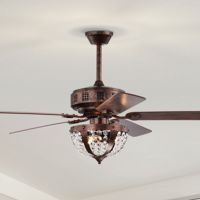 Chandler 52" 3-Light Indoor Antique Copper Finish Ceiling Fan AY11Y11AC
