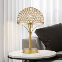 Gizella 9.5" 1-Light Indoor Matte Gold Finish Table Lamp 6001-1TL
