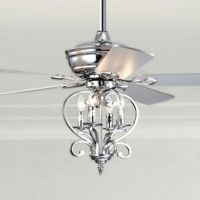 Kayla 52" 4-Light Indoor Chrome Finish Ceiling Fan CFL-8500REMO-CH