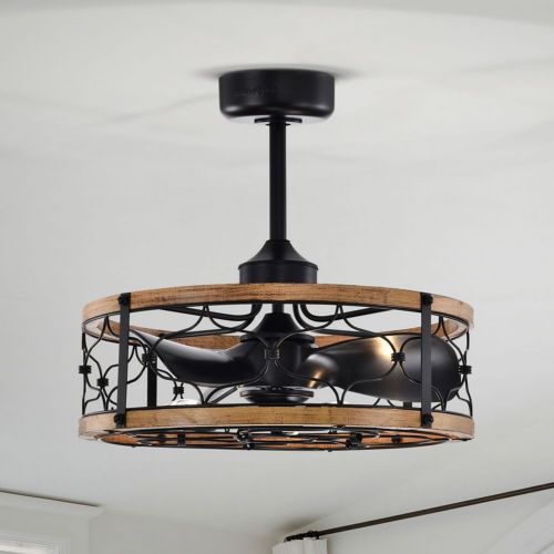 Cornelia 24" 5-Light Indoor Matte Black Finish Ceiling Fan DL01P43IB