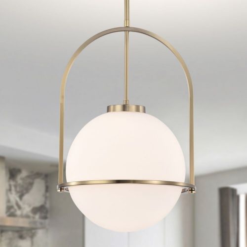 Moonrise 12" 1-Light Indoor Brass Finish Pendant FD10028-1BS