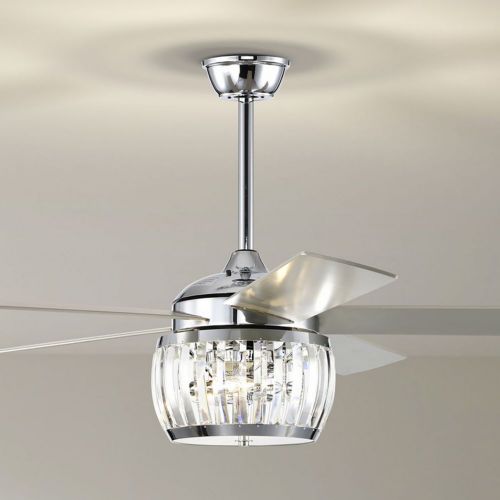 Nadire 52" 3-Light Indoor Chrome Finish Ceiling Fan AY18Y18CR