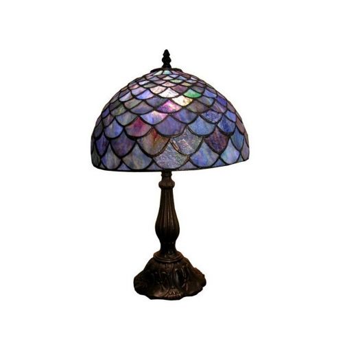 Tiffany Style Blue Shell Table Lamp MB06-PS138
