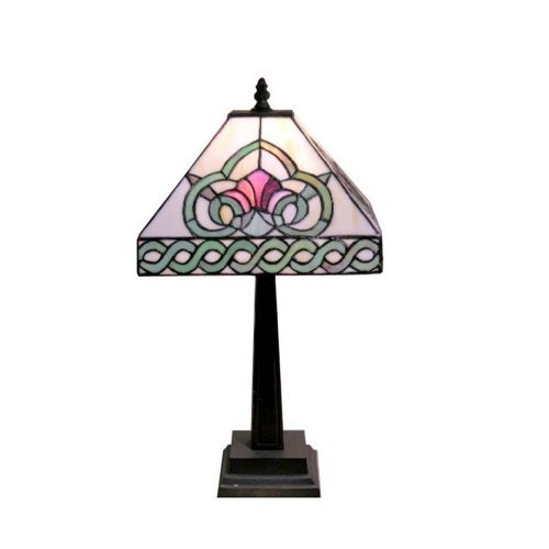 Tiffany Style Floral Mission-style Table Lamp 1338-MB107