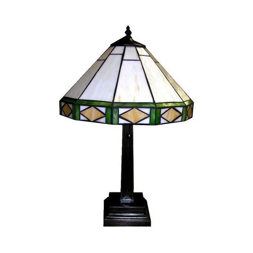 Tiffany Style Round Mission Table Lamp 1622-MB107