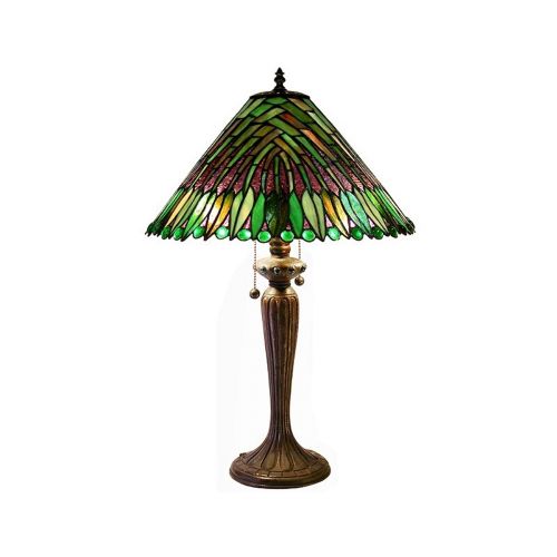 Tiffany Style Tropical Leaves Table Lamp 2508-BB699
