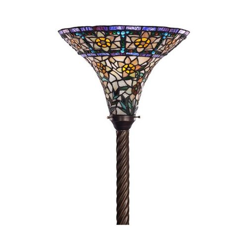 Tiffany Style Yellow Star Torchiere 1845-BB75B