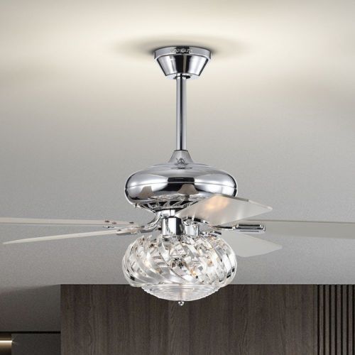 Turner 52" 3-Light Indoor Chrome Finish Ceiling Fan AY12Y12CR