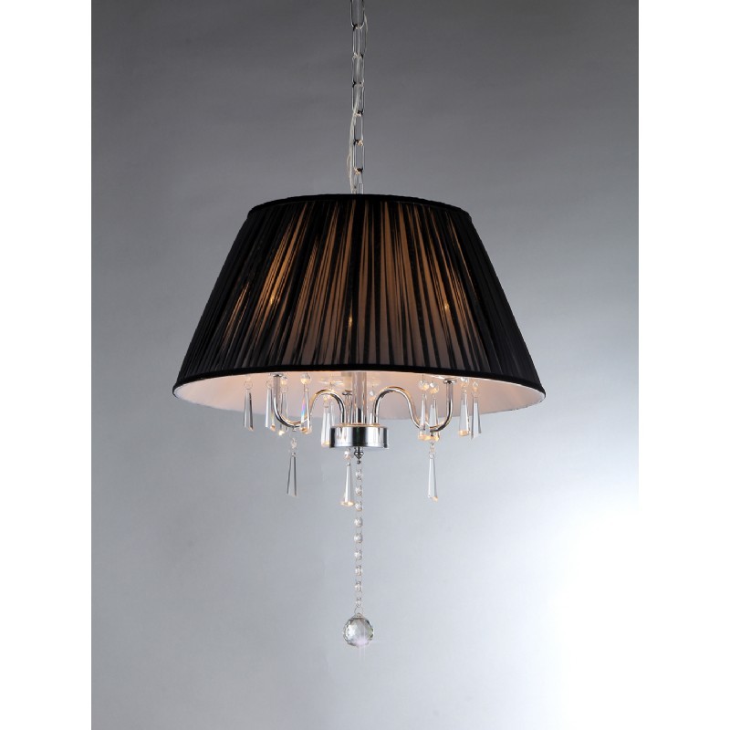 Black Shade Crystal Chandelier RL1023B CozyDays