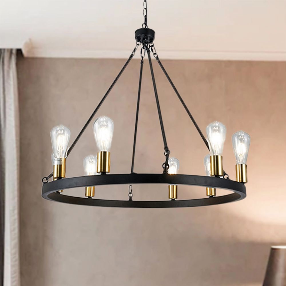 Daryu 27 6" 8-Light Finish Chandelier
