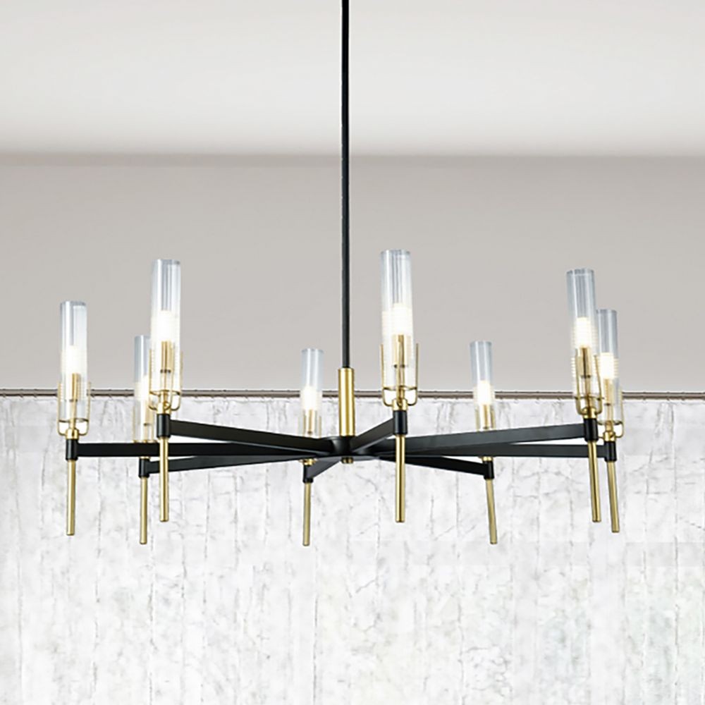 Hirsha 33" 8-Light and Finish Chandelier
