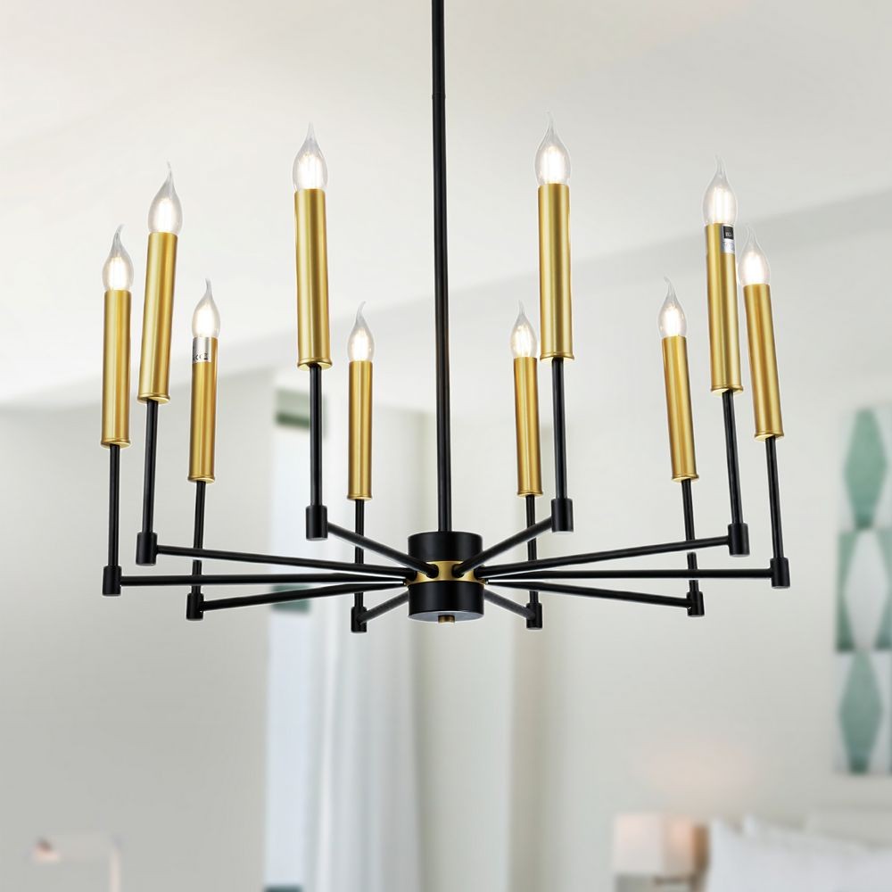 Mizba 29 1" 10-Light and Finish Chandelier