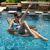 Folding Baja Pool Float Chair - Bronze SS63701