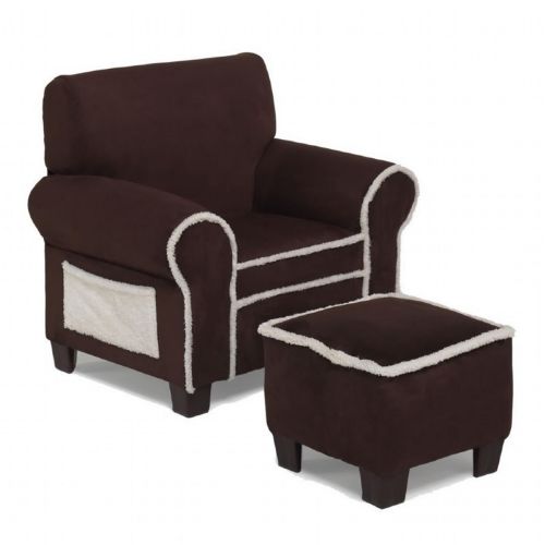 Club Chair and Ottoman Chocolate 44235