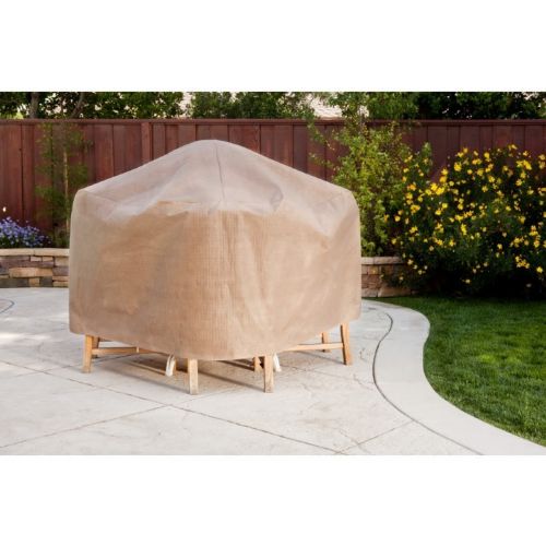 Duck Covers Patio Table & Chair Set Cover - Rectangle - 127"L × 84"W × 29"H MTO12784