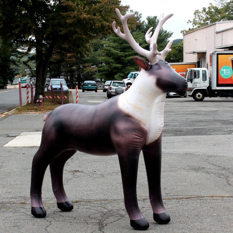 Inflatable Lifelike 84 inch Reindeer JCALREIN CozyDays