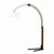 Morelli 84" Arc Lamp in Satin Nickel and Black designed by Peter Morelli 2012201WB #2