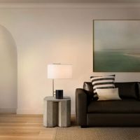 Palos Verdes 24" Table Lamp in Espresso and Brushed Nickel 107720BN