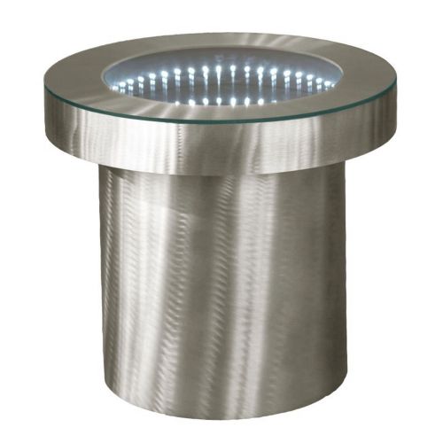 Infinity Tunnel End Table-Battery Operated IFET2200B-AL