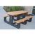 Park Place Resinwood Picnic Bench and Table 6 Feet - Green FF-PB6-PARKP