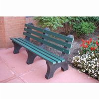 Central Park Recycled Plastic Park Bench 6 Feet FF-PB6-CP