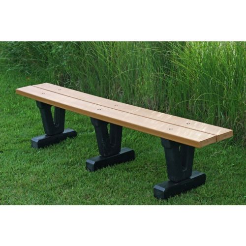 Basic Recycled Plastic Park Bench 4 Feet FF-PB4-BAS