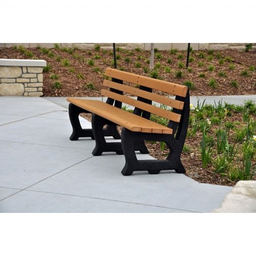 Brooklyn Recycled Plastic Park Bench 4 Feet FF-PB4-BROOK