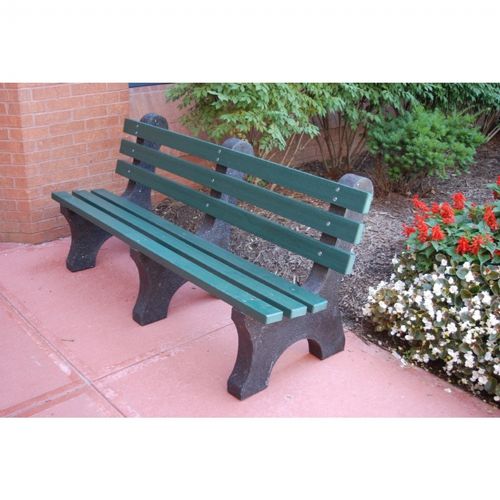 Central Park Recycled Plastic Park Bench 6 Feet FF-PB6-CP