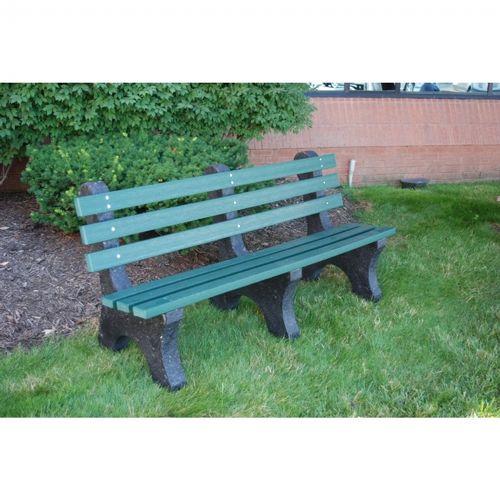 Central Park Recycled Plastic Park Bench 8 Feet FF-PB8-CP