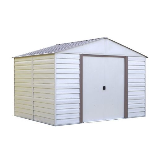 Arrow Vinyl Milford 10 ft. × 12 ft. Vinyl-Coated Steel Storage Shed VM1012-C1