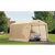 Auto Shelter 1-3/8" 4-Rib Peak Style Frame, Sandstone Cover 10x15x8 Portable Garage 62681 #4