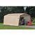 Auto Shelter, 1-3/8" 5-Rib Peak Style Frame, Sandstone Cover 10x20 Portable Garage 62680 #3