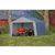 Peak Style Storage Shed, 1-3/8" Frame, Gray Cover 12×12×8 70443 #2