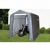 Peak Style Storage Shed, 1-3/8" Frame, Gray Cover 6×10×6'6" 70403 #5