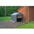 Peak Style Storage Shed, 1-3/8" Frame, Gray Cover 6×12×8 70413 #3
