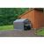 Peak Style Storage Shed, 1-3/8" Frame, Gray Cover 6×12×8 70413 #4