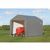 Peak Style Storage Shed, 1-3/8" Frame, Gray Cover 6x6x6 70401 #3