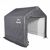 Peak Style Storage Shed, 1-3/8" Frame, Gray Cover 6x6x6 70401 #5