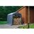 Peak Style Storage Shed, 1-3/8" Frame, Gray Cover 8 × 8 × 8 70423 #2