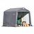 Peak Style Storage Shed, 1-3/8" Frame, Gray Cover 8 × 8 × 8 70423 #3