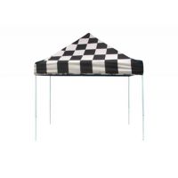 10x10 ST Pop-up Canopy, Checkered Flag Cover, Black Roller Bag 22565