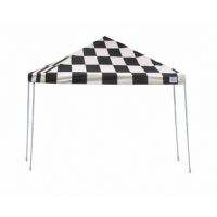 12x12 ST Pop-up Canopy, Checkered Flag Cover, Black Roller Bag 22543