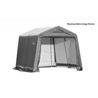 Peak Style Storage Shelter, 1-5/8" Frame, Gray Cover 10 × 12 × 8 ft. 72813