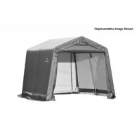 Peak Style Storage Shelter, 1-5/8" Frame, Gray Cover 10 × 8 × 8 ft. 72803