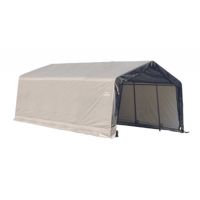 Peak Style Storage Shelter, 1-5/8" Frame, Gray Cover 12 × 20 × 8 ft. 71434
