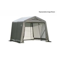 Peak Style Storage Shelter, 1-5/8" Frame, Gray Cover 8 × 12 × 8 ft. 71813